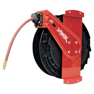 Reelcraft Air/Water Side Mount Retractable Hose Reel   3/8 Inch x 50 Ft., Model