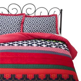 Xhilaration Ethnic Banded Comforter Set   Multicolor (Twin Extra Long)