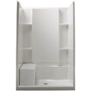 Sterling 72280106 0 White Accord® Accord® 48 x 36 Complete Seated Shower with