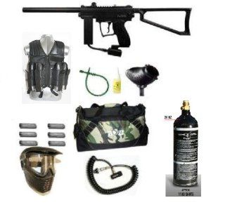 Spyder Paintball MR1 Gun GXG Tac Vest Sniper Set (Black)  Paintball Gun Packages  Sports & Outdoors