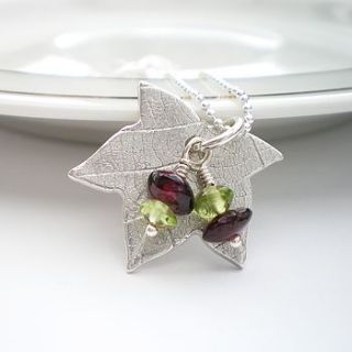 maple leaf silver pendant by ali bali jewellery