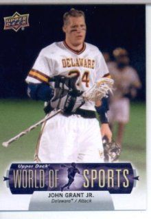 2011 Upper Deck World of Sports Lacrosse Card #184 John Grant Jr. Delaware Fightin' Blue Hens   ENCASED Trading Card Sports Collectibles