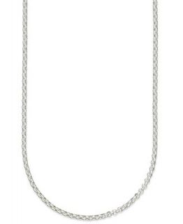 Giani Bernini Sterling Silver Necklace, Medium Baby Rolo Chain Necklace   Necklaces   Jewelry & Watches