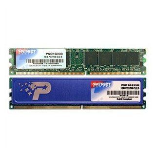 Patriot Signature 1GB 184 Pin DDR SDRAM DDR 333 (PC 2700) Desktop Memory Model PSD1G333H Computers & Accessories