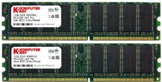 KOMPUTERBAY 2GB (2 x 1GB ) DDR DIMM (184 PIN) 400Mhz PC3200 CL 3.0 DESKTOP MEMORY Computers & Accessories