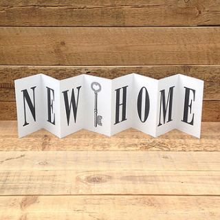 congratulations new home concertina card by coulson macleod