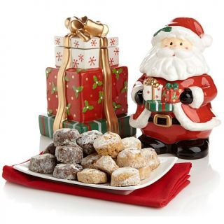 David's Cookies Santa and Gift Box Treat Size Jars with Meltaways