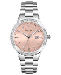Citizen Womens Eco Drive Susan G. Komen Diamond Accent Stainless Steel Bracelet Watch 26mm EW1820 58X   Limited Edition   Watches   Jewelry & Watches