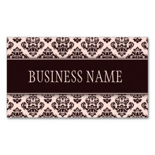 Elegant Professional Damask Floral Stylish Classy Business Card Template