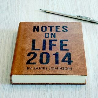 notes on life 2014 personalised journal diary by hope house press