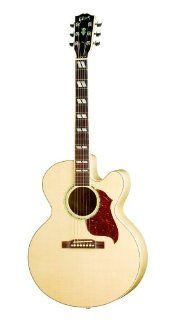 Gibson J 185 EC Acoustic Electric Guitar, Antique Natural Musical Instruments