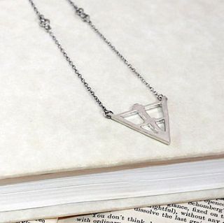 nautical arrow pendant with chain detail by tuesday's child