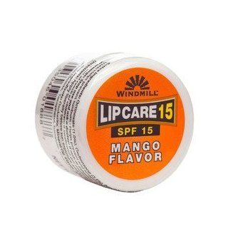 Windmill LipCare SPF 15 .25 OZ Mango Flavor (24 Pack) Protect Everyday Your Delicate Lips with the Essential Protection They Need Lips Are Exposed to Cold, Dry, Windy Weather and More, It's Time You Take Care of Them Moisturizes, Hydrates Lips for Co