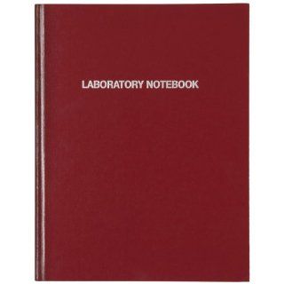 Nalgene 6501 1000 Polyethylene Laboratory Notebook with 1/4 Inch Acid Free Paper, Burgundy PE Cover, 184 Pages, 11" Length x 8 1/2" Width (Case of 6)