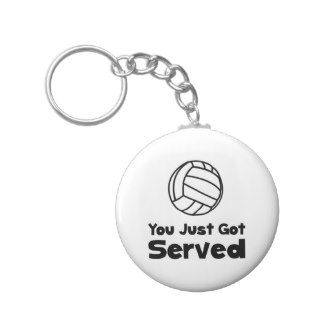 Volleyball Served Key Chains