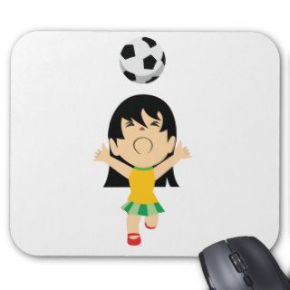 Soccer Girl Mousepads