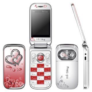 UNLOCKED CELL PHONE DUAL SIM QUAD BAND  MP4 GSM FLIP MOBILE HI SKI F10 PINK Cell Phones & Accessories