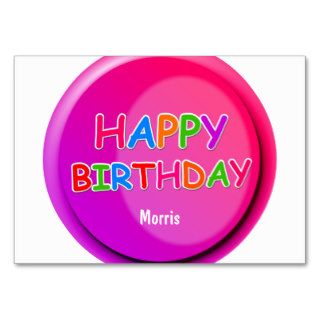 Happy Birthday, Morris Business Card Template