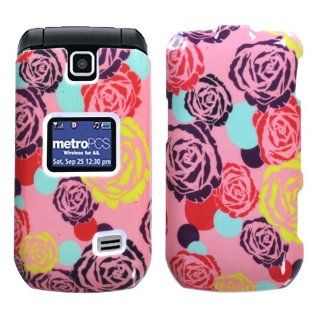 HTC MN180 Select Cell Phone Snap on Cover Dreamy Flowers Cell Phones & Accessories