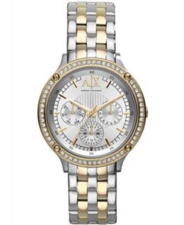 AX Armani Exchange Watch, Womens Chronograph Two Tone Stainless Steel Bracelet 40mm AX5402   Watches   Jewelry & Watches