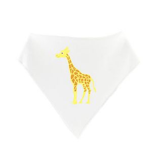 personalised giraffe dribble bib by little baby boutique