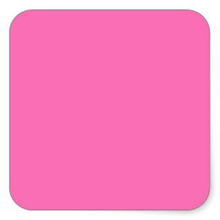 Bright Hot Pink Color Trend Template Blank Square Sticker