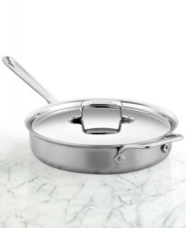 All Clad BD5 Brushed Stainless Steel 8 Fry Pan   Cookware   Kitchen