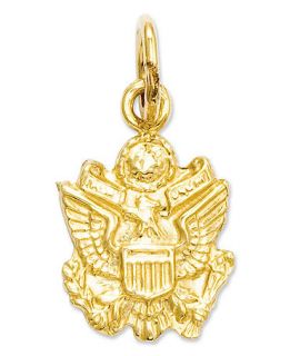 14k Gold Charm, U.S. Army Insignia Charm   Jewelry & Watches