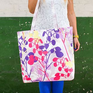 textured honesty canvas shopper bag by rachael taylor