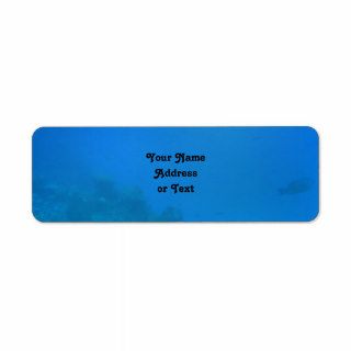 Underwater Background Scene Custom Return Address Labels
