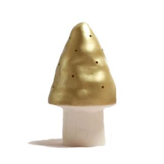 golden woodland toadstool night light by little baby company