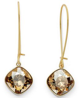 Swarovski Earrings, 22k Gold Plated Thankful Crystal Golden Shadow Drop Earrings   Fashion Jewelry   Jewelry & Watches