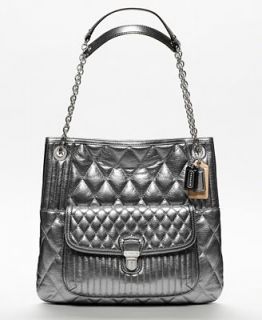 COACH POPPY QUILTED LEATHER SLIM TOTE   Handbags & Accessories
