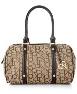 Calvin Klein Hudson Jacquard Satchel   Handbags & Accessories