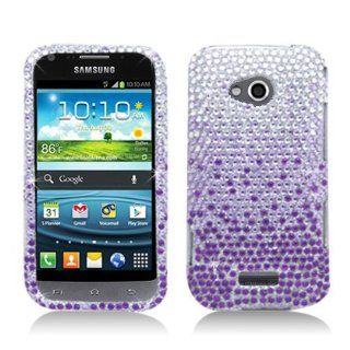 Aimo Wireless SAML300PCDI174 Bling Brilliance Premium Grade Diamond Case for Samsung Galaxy Victory 4G LTE L300   Retail Packaging   Purple Waterfall Cell Phones & Accessories