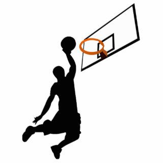 Silhouette Slam Dunk Basketball Player Acrylic Cut Out