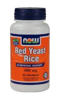 Now Red Yeast Rice 600 Mg 60 Caps Healthy Cholesterol Health & Personal Care