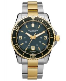 Victorinox Swiss Army Watch, Mens Maverick GS Green Rubber Strap 43mm 241606   Watches   Jewelry & Watches