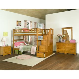Atlantic Furniture Columbia Staircase Bunk Bed with Storage