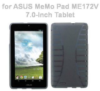 ASUS MeMO Pad ME172V 7.0 Inch Tablet TPU Rubberized Protective Cover Case   Smoke Computers & Accessories