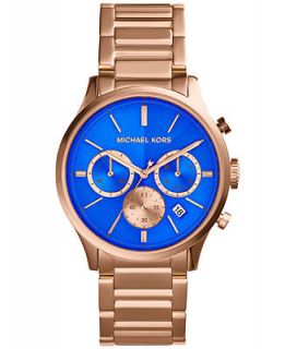 Michael Kors Womens Chronograph Bailey Rose Gold Tone Stainless Steel Bracelet Watch 44mm MK5911   Watches   Jewelry & Watches