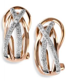 Trio by EFFY Pave Diamond Earrings in 14k Rose Gold (1/2 ct. t.w.)   Earrings   Jewelry & Watches