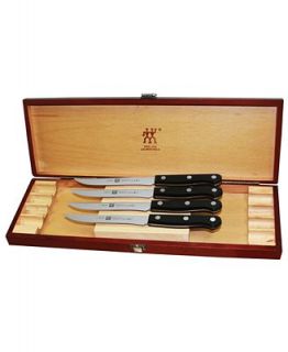 Zwilling J.A. Henckels Twin Gourmet Steak Knives, 4 Piece Presentation Box Set   Cutlery & Knives   Kitchen