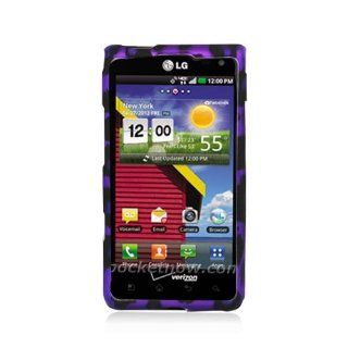 Eagle Cell PILGVS840R2D171 Stylish Hard Snap On Protective Case for LG Lucid 4G VS840   Retail Packaging   Purple Leopard Cell Phones & Accessories