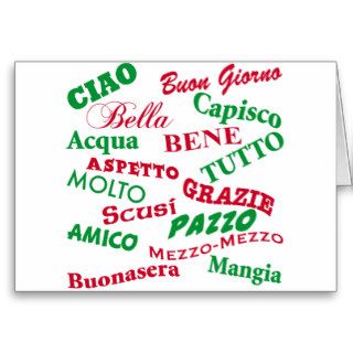 Italian sayings greeting cards