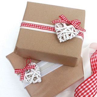 set of 20 white christmas gift decorations by birdyhome