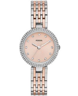 Fossil Womens Olive Two Tone Stainless Steel Bracelet Watch 28mm ES3388   Watches   Jewelry & Watches