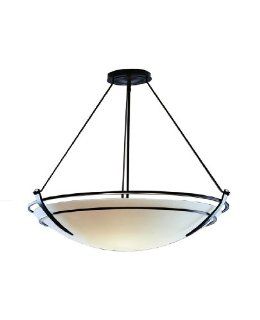 Hubbardton Forge 19443000 03 G170 Transitional Styled 3 Light Pendant with Opal Glass Shades, Mahogany Finish   Ceiling Pendant Fixtures  