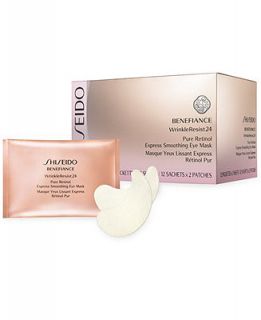 Shiseido Benefiance WrinkleResist24 Pure Retinol Express Smoothing Eye Mask   Skin Care   Beauty