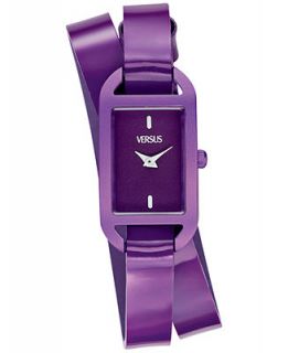 Versus by Versace Watch, Womens Ibiza Purple Patent Leather Wrap Strap 26x20mm SGQ06 0013   Watches   Jewelry & Watches